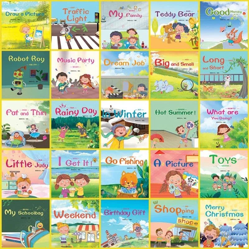 image-60 graded reading books for children's English picture books for early childhood education
