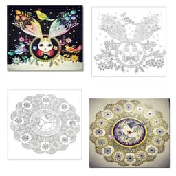 image-1PC 24 Pages Mandalas Flower Coloring Book For Children Adult Relieve Stress Kill Time Graffiti Painting Drawing Art Books
