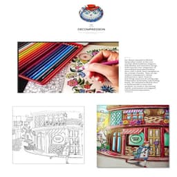 image-1PC 24 Pages Mandalas Flower Coloring Book For Children Adult Relieve Stress Kill Time Graffiti Painting Drawing Art Books