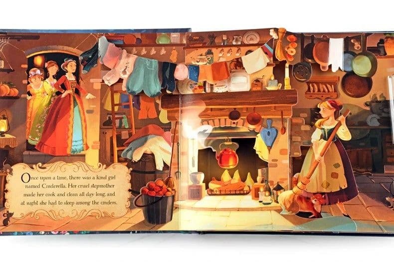 image-Usborne Pop Up Fairy Tale Cinderella English 3D Flap Picture Books for Kids Reading Activity Learning Book Montessori Materials