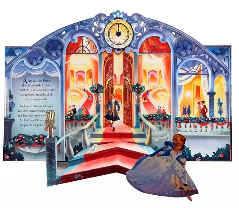 image-Usborne Pop Up Fairy Tale Cinderella English 3D Flap Picture Books for Kids Reading Activity Learning Book Montessori Materials