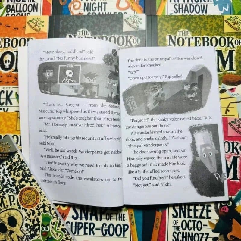 image-13 Books/Set Scholastic Branches The Notebook of Doom Children Kids Student Extra English Reading