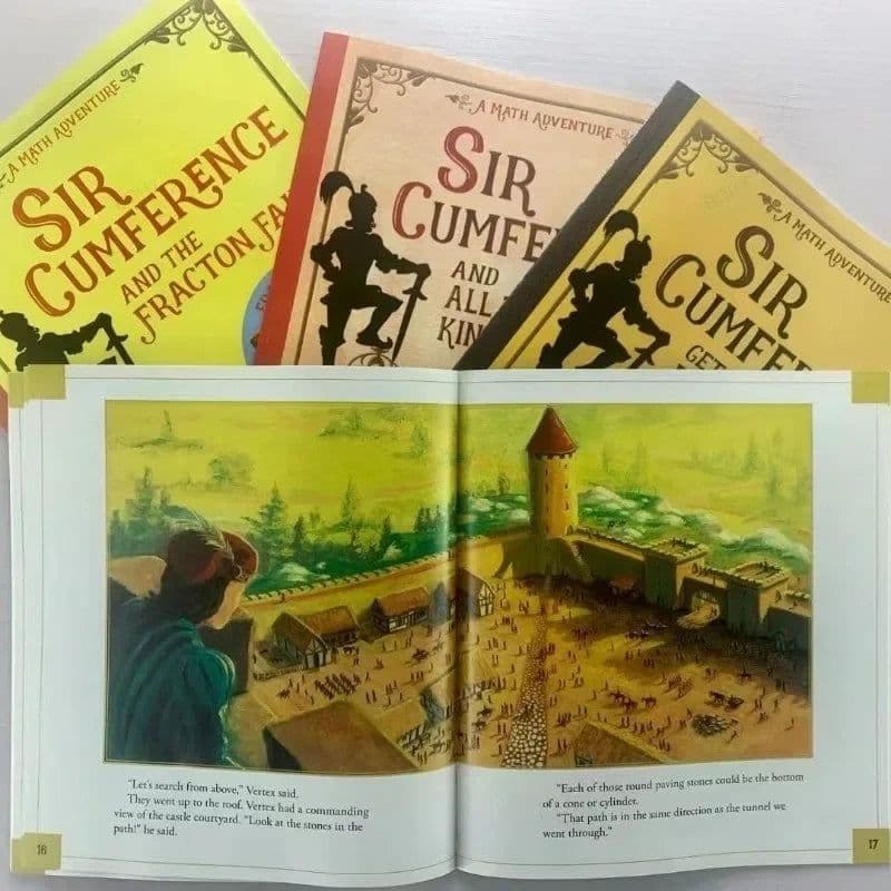image-11 Books Sir Cumference Math Adventure Children's Extracurricular Reading Picture Book in English