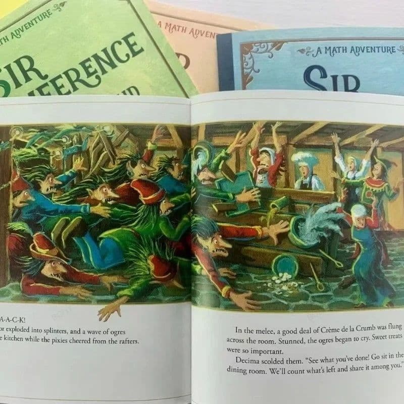 image-11 Books Sir Cumference Math Adventure Children's Extracurricular Reading Picture Book in English