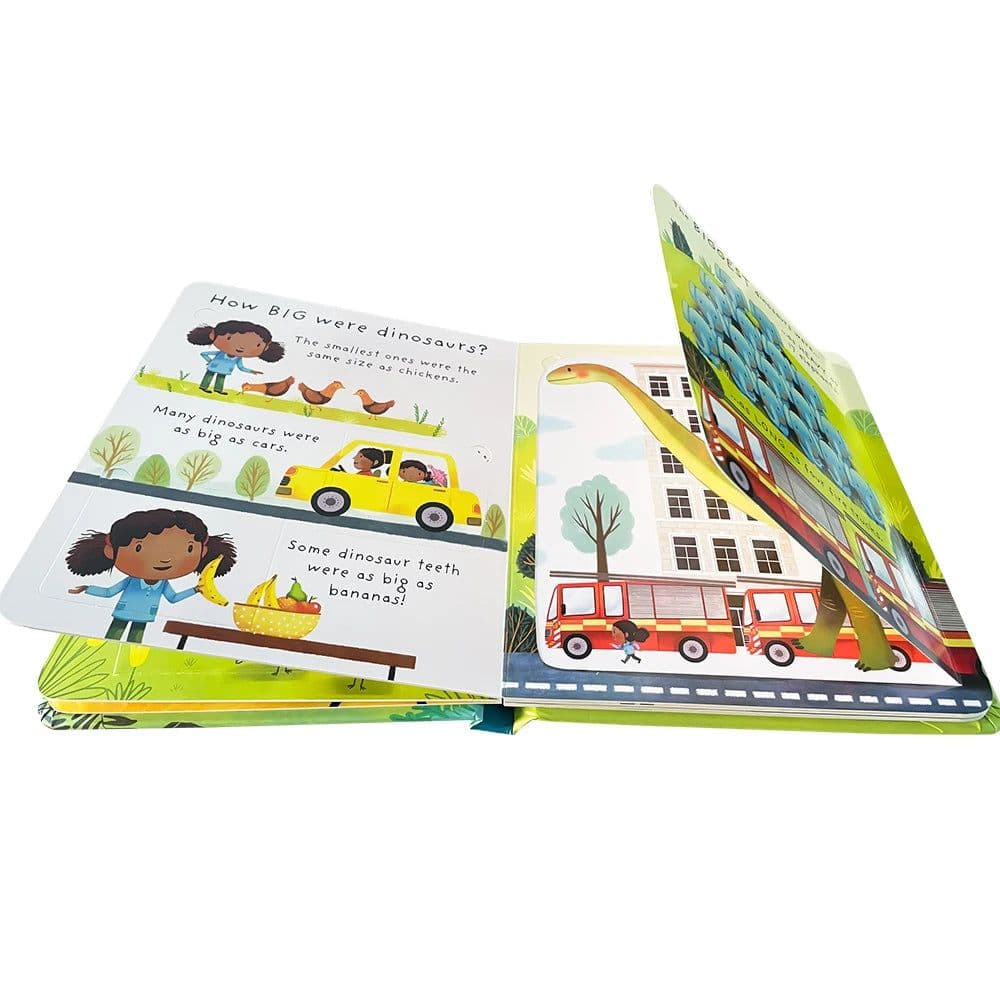 image-Are Dinosaurs Real? Usborne Lift The Flap Very First Questions & Answers English Book Popular Science Learning Toys Montessori