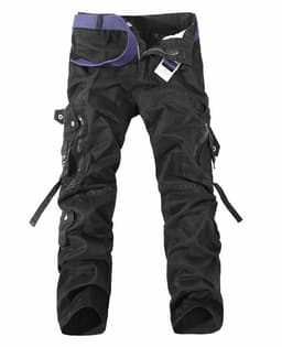 image-Men's Multi-pocket Cargo Pants Washed Hot Sale Cargo Pants