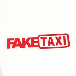 image-Fake Taxi Drifting Sign Funny Car Sticker