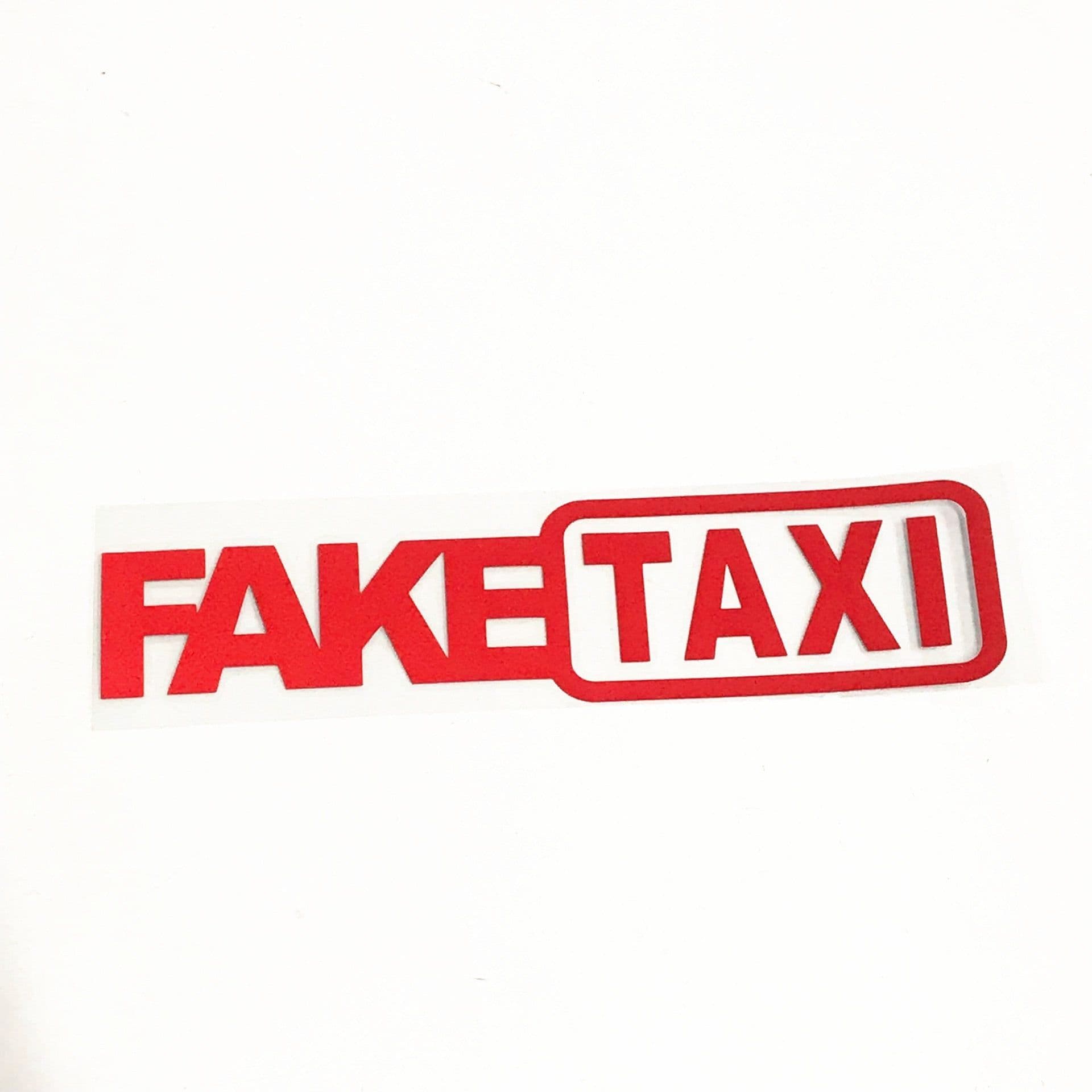 image-Fake Taxi Drifting Sign Funny Car Sticker