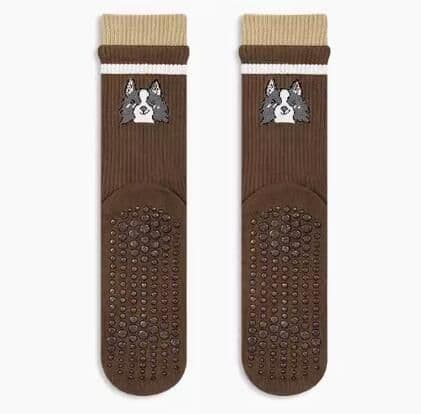 image-Yoga Socks Women's Non-Slip Five-Toe Cotton