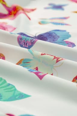 image-Multicolour Butterfly Pattern Short Sleeve Shirt Pajamas Set