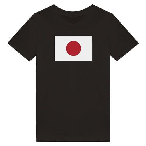 image-Drapeau du Japon - T-shirt enfant bio ras du cou