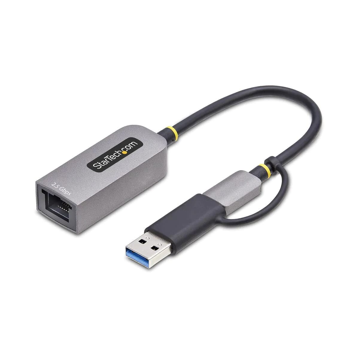 image-USB Cable Startech U2GA-USB-C-ETHERNET Grey