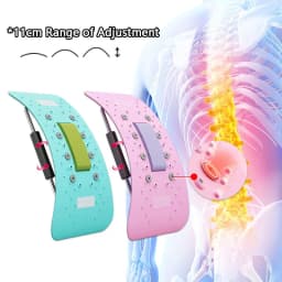 image-Back Cracker New Back Massager Lumbar Neck Stretcher Spine Board Back Support Relax Cervical Masajeador Fitness Stretching Massage