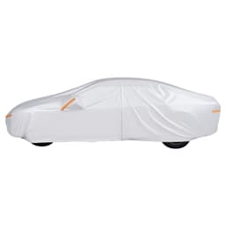 image-VEVOR Car Cover, Car Cover Waterproof for Toyota RAV4 Compact SUV, Custom-fit All Weather Sun Rain Wind Frost Dust Snow Protection Full Exterior Covers with Door Zipper and Cotton Lining, Silver