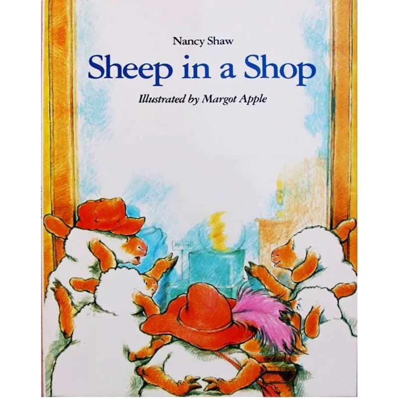 image-Sheep in a Shop By Nancy E. Shaw Educational English Picture Book Learning Card Story Book For Baby Kids Children Gifts