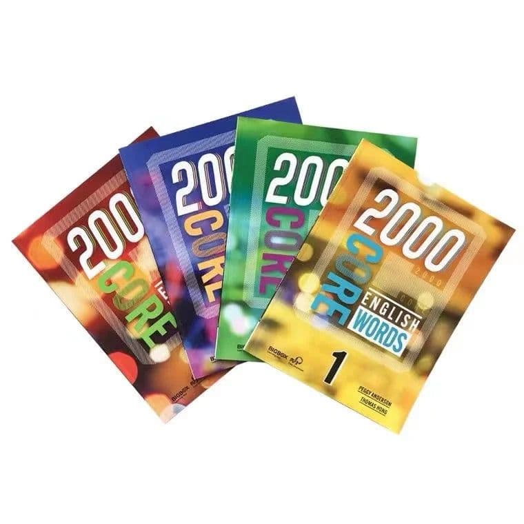 image-4 Books 1000/2000 Core English Words Primary School Common English Vocabulary Dictionary Book for Kids 5-12 Years Old