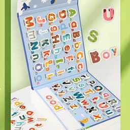 image-Busy Quiet Book Montessori Magnetic English Letters Card Pairing Exercise Puzzle Spelling Game Teaching Aids Education Toys Gift