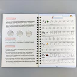 image-4 French 3D Groove Sank Magic Book Kid Learning English math copybooks Drawing books Chinese practice Pen control training