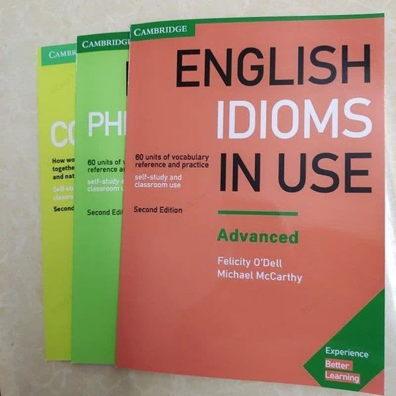 image-Collocations/idioms/phrasal Verbs Cambridge English English Vocabulary in Use Color Printing Intermediate/Advanced 3 Books