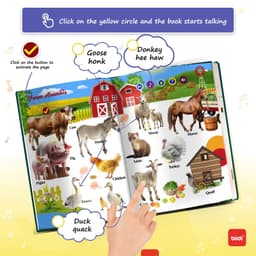image-biidi English Language Audio Learning Book Electronic Reading Point Books For Children's Early Education and Puzzle Studying Toy
