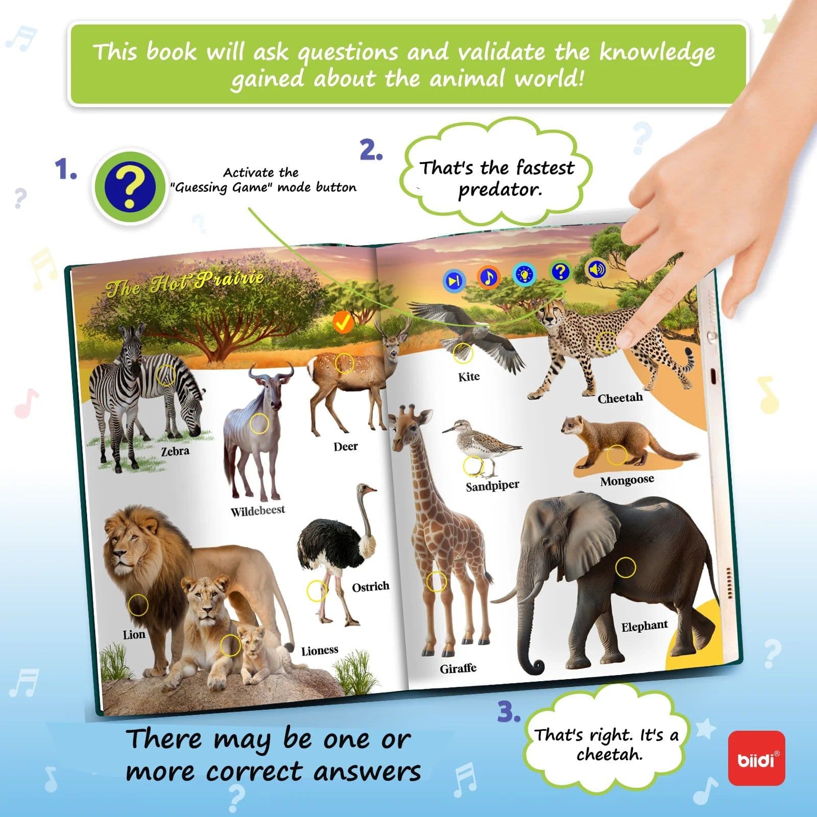 image-biidi English Language Audio Learning Book Electronic Reading Point Books For Children's Early Education and Puzzle Studying Toy