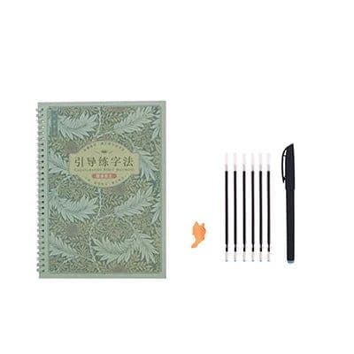 image-2 Books / Set Reusable Groove Calligraphy Alphabet Words Letters Practice Copybook Book Round Body English Practise Libros