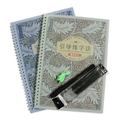 image-2 Books / Set Reusable Groove Calligraphy Alphabet Words Letters Practice Copybook Book Round Body English Practise Libros