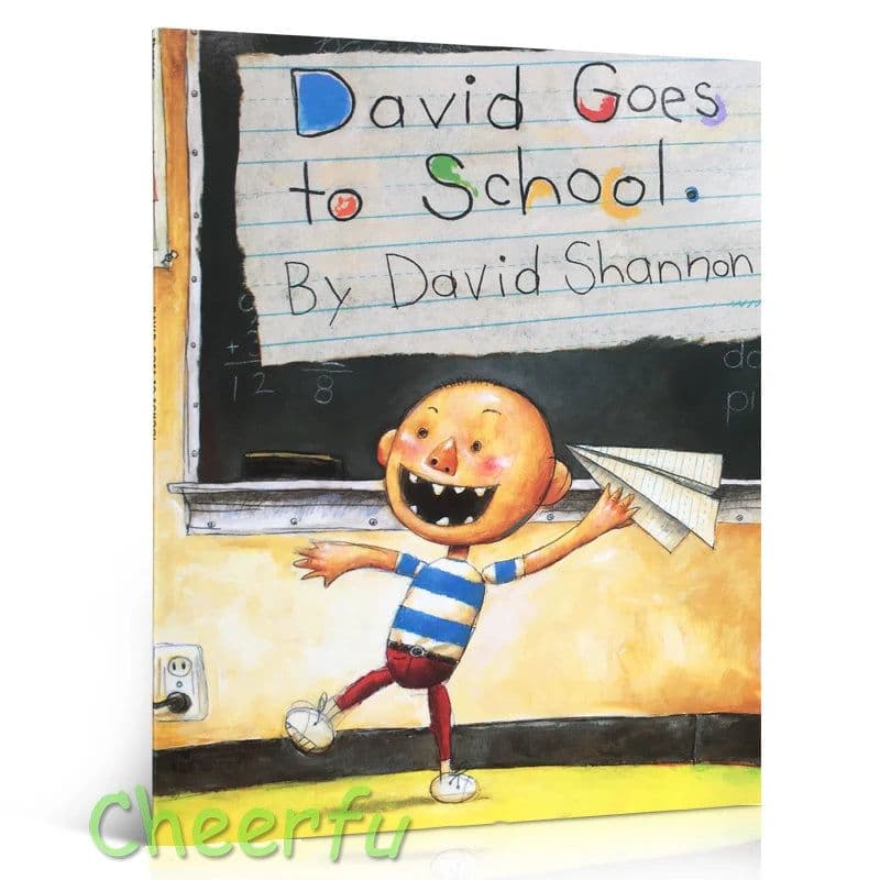 image-David Shannon, No David, David Gets in Trouble, David Goes to School Cognitive English Picture Books for Kids Children Story