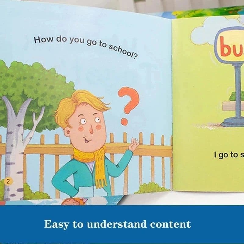 image-60 Books/set Children's English Early Learning Picture Book Storybook Enlightenment Cognitive Tale Bedtime Story Book
