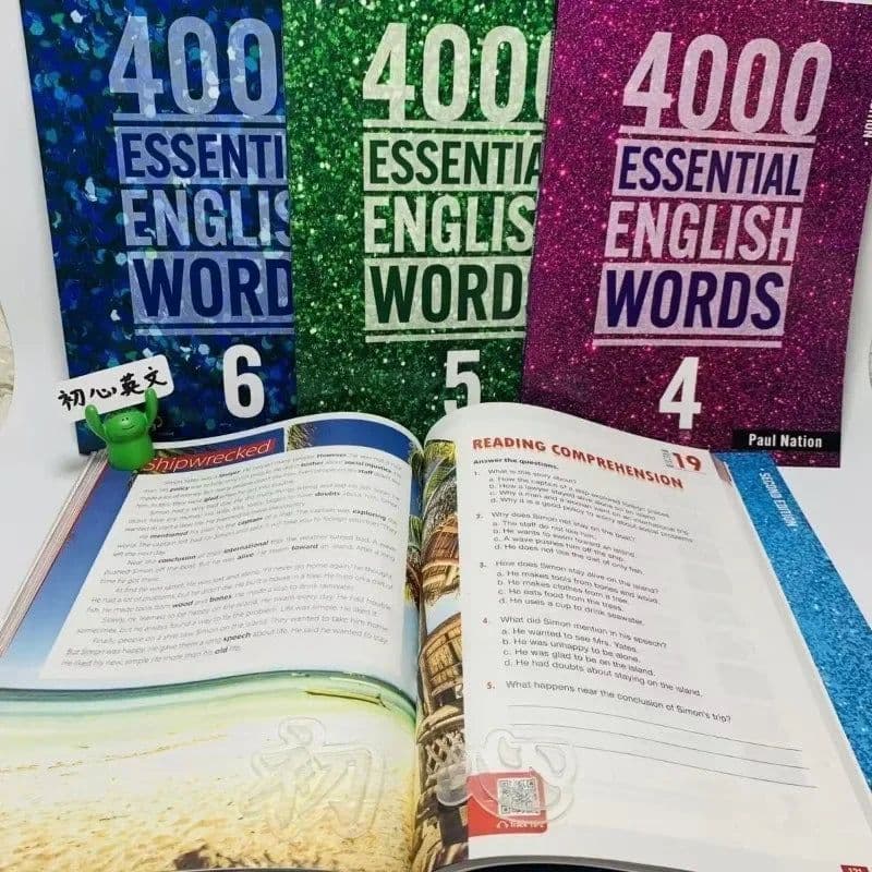 image-6 Books/Set New 4000 Essential English Words 1 - 6 Core Vocabulary Textbook for The Elementary Examination Books