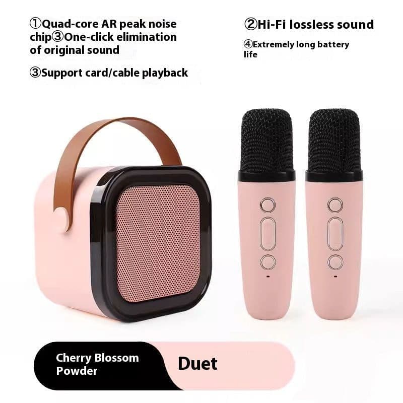 image-Wireless Bluetooth Audio Mini Microphone Singing And Singing All-in-one Machine Children's Family Ktv Suit