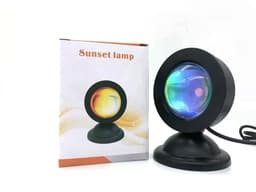 image-Mini USB Sunset Lamp Led Projector Night Light 16 Colors Switch Rainbow Atmosphere Home Bedroom Background Wall Decoration Gift