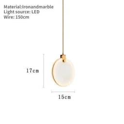 image-Modern Marble Pendant Lamp Living Room Bedroom Bedside Dining Room Staircase Kitchen LED Decoration Lights Hanging Lighting Home