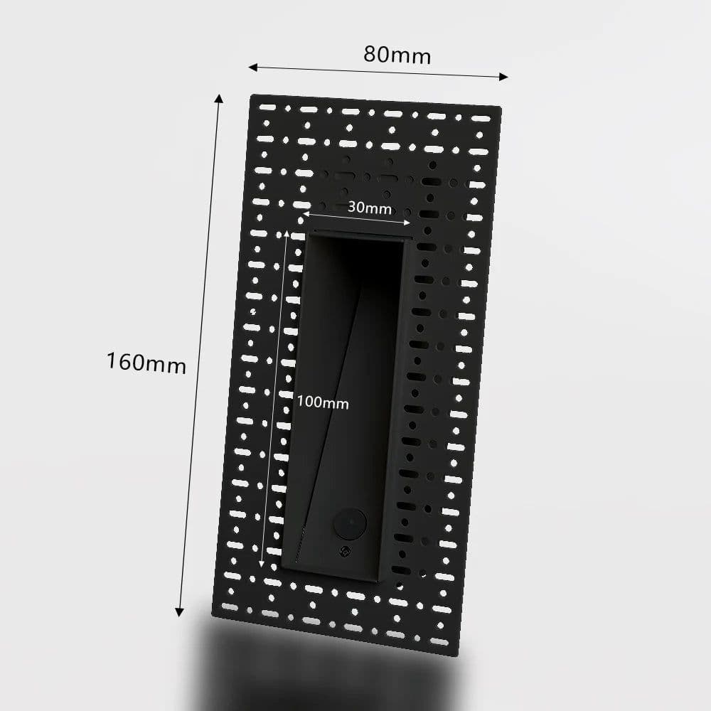 image-SANDIY Sensor Wall Sconce Lamp Recessed Step Lights Motion Detect Frameless Stair Lighting for Home Decor Hall Foyer Balcony 3W