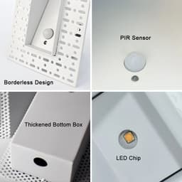 image-SANDIY Sensor Wall Sconce Lamp Recessed Step Lights Motion Detect Frameless Stair Lighting for Home Decor Hall Foyer Balcony 3W