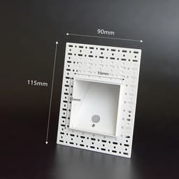 image-SANDIY Sensor Wall Sconce Lamp Recessed Step Lights Motion Detect Frameless Stair Lighting for Home Decor Hall Foyer Balcony 3W