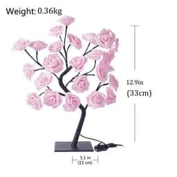 image-24 LED Rose Flower Tree Lights USB Table Lamp Fairy Maple Leaf Night Light Home Party Christmas Wedding Bedroom Decoration Gift