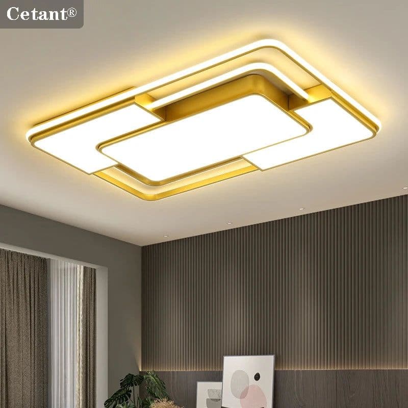 image-Modern LED Ceiling Light Home Decor Remote Control Lamps Bedroom Living Room Dining Room Round Square AC90-260V Lighting Lustre