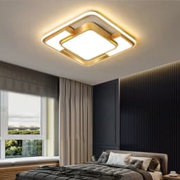 image-Modern LED Ceiling Light Home Decor Remote Control Lamps Bedroom Living Room Dining Room Round Square AC90-260V Lighting Lustre