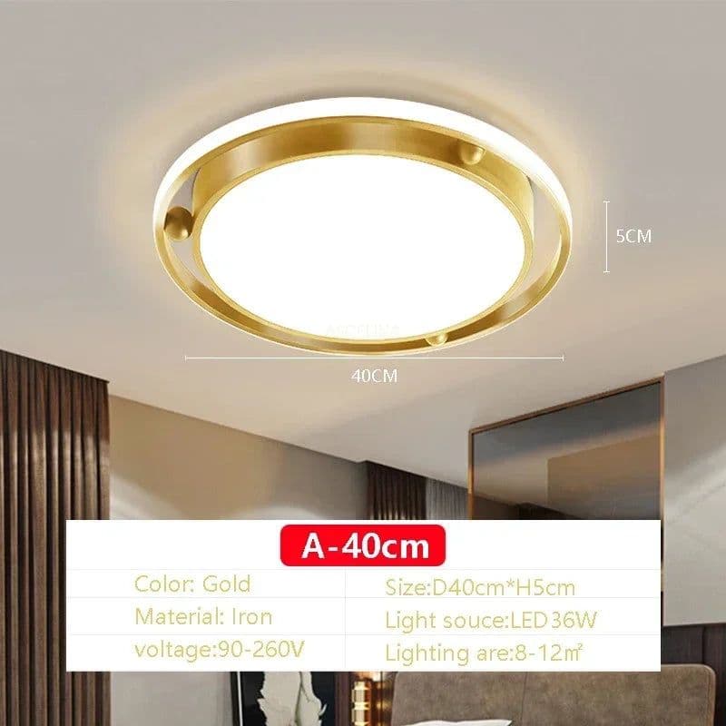 image-Modern LED Ceiling Light Home Decor Remote Control Lamps Bedroom Living Room Dining Room Round Square AC90-260V Lighting Lustre