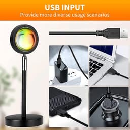image-16 Colors RGB Photography Sunset Lamp Led Usb Projector Night Light Remote Neon Bedroom Home Coffee Store Wall Decoration Gift