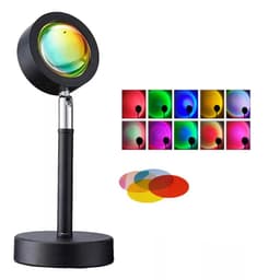 image-16 Colors RGB Photography Sunset Lamp Led Usb Projector Night Light Remote Neon Bedroom Home Coffee Store Wall Decoration Gift