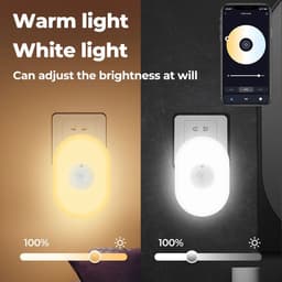 image-WiFi Tuya Smart Led Night Light PIR Motion Sensor Eu Us Uk Plug In Wall Lamp Warm White RGB Room App Voice For Alexa Google Home
