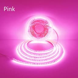 image-110V 220V LED Strip 2835 120LEDs/m Home Lamp Strip Red Ice Blue Green Yellow Pink 120V 230V Flexible Cuttable 20M Soft Light Bar