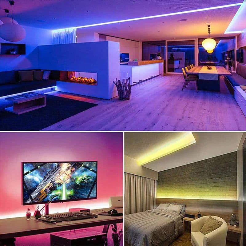 image-110V 220V LED Strip 2835 120LEDs/m Home Lamp Strip Red Ice Blue Green Yellow Pink 120V 230V Flexible Cuttable 20M Soft Light Bar