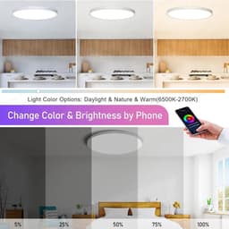 image-24W 40W Zigbee Smart Ceiling Led Lights RGB CW Tuya APP Control Ceiling Lamp For Living Room Bedroom Home Decor Works With Alexa