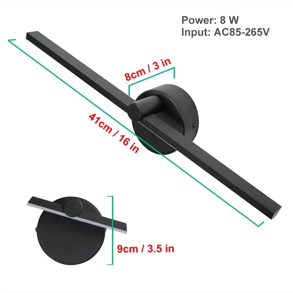 image-Nordic LED Indoor Wall Lamps 8W White/Black Wall Lights For Home Bedroom Bedside Mirror Front With Swith Wall Sconce AC110V/220V