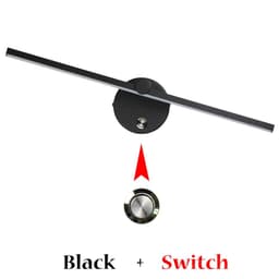 image-Nordic LED Indoor Wall Lamps 8W White/Black Wall Lights For Home Bedroom Bedside Mirror Front With Swith Wall Sconce AC110V/220V