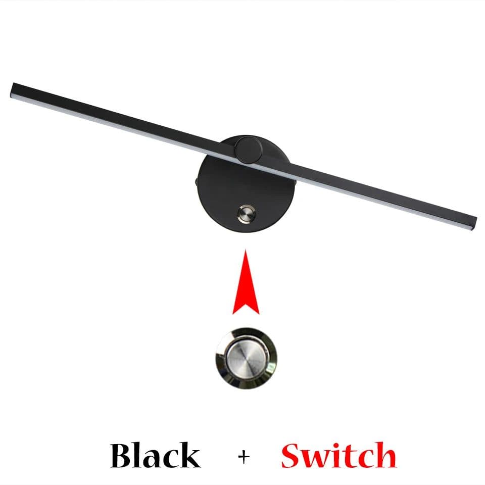 image-Nordic LED Indoor Wall Lamps 8W White/Black Wall Lights For Home Bedroom Bedside Mirror Front With Swith Wall Sconce AC110V/220V