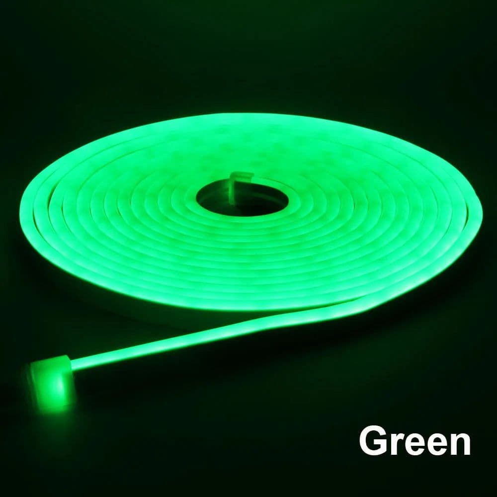 image-DC12V Neon LED Strip 120LEDs/M Flexible Rope Tube Neon Light Waterproof 1M 2M 3M 4M 5M For Home Decoration
